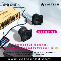 Setup 01 – Voltech AP55 Amplifier Combo with 2.5" Woofer & Adapter